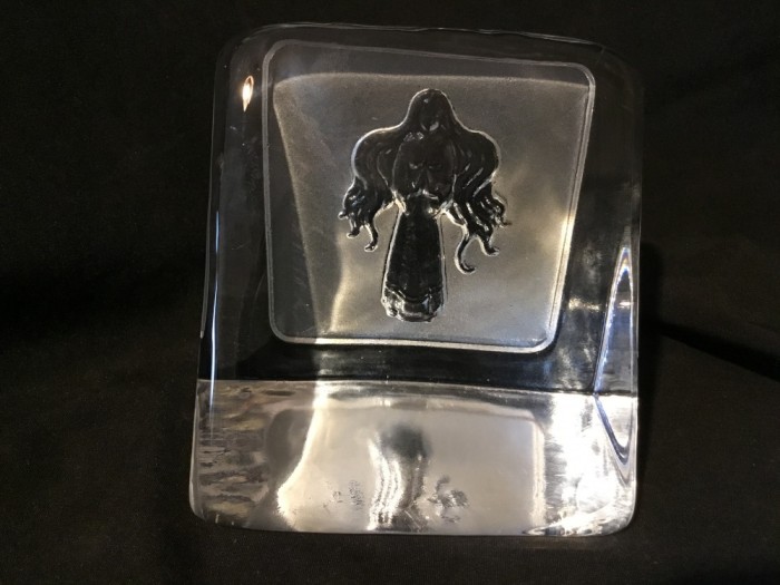 Prespapier cristal design Paul Isling realizat de Nypro Sweden zodia Fecioara !