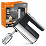 Mixer de Mana din Inox HALEY 500W &ndash; 5 Viteze, Silentios, Motor Puternic, Accesorii Incluse