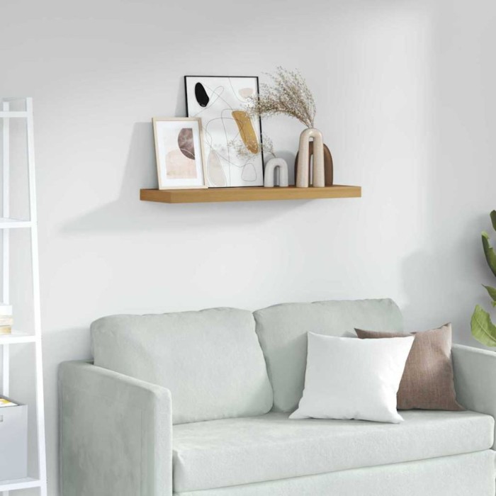 vidaXL Raft de perete Pe perete Maro 90 x 23,5 x 4 cm Lemn compozit 42019953