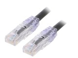 Patch Cord Negru TX6 PLUS U/UTP 6 LSZH 0.5m 24AWG