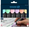 Textmarker Schneider Job Pastel 6/set