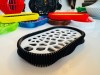Savoniera, 3D, model Wave, Negru/Alb, Oem