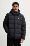 adidas geacă de puf Helionic culoarea negru, de iarnă, JN2099