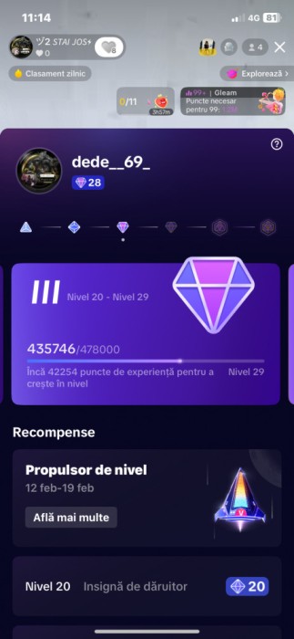 Cont de Tik Tok