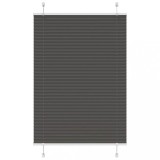 vidaXL Jaluzea plisată negru 85x150 cm Lățime țesătură 84,4cm poliester