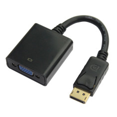 Adaptor DisplayPort (DP) tata - VGA Mama, Active, suporta rezolutie full HD, convertor digital la analog