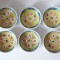 Set 6 farfurii portelan China, 10cm diametru x 2.5cm inaltime