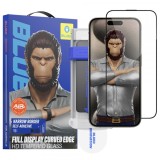 Folie de protectie Ecran Blueo HD Applicator Pro pentru Apple iPhone 16 Pro, Sticla Securizata, Full Glue, 3D, Neagra