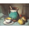 Tablou Bella Kromer, Natură Statică cu Fructe, Ulei pe Carton, 34.5x44.2cm, Pictor Brasov