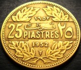 Cumpara ieftin Moneda exotica 25 PIASTRES - LIBAN, anul 1952 * cod 2699, Asia