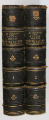 ETUDES DE MOEURS ET DE CRITIQUE SUR LE POETES LATINS DE LA DECADENCE , TOMES I - II par D . NISARD , 1867 foto