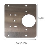 Kit Reparatie Balama Mobila, Otel, Alb Fildes/Argintiu, 90x80x90 mm, 60g
