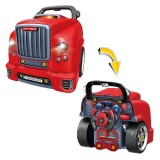 Set Unelte pentru Copii, Camion City, Lumini și Sunet, Roșu, 3+ Ani, Plastic, Oem