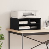 vidaXL Suport imprimantă, negru stejar, 49x40x22,5 cm, lemn prelucrat