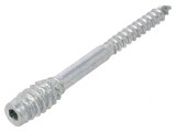 Șurub Lemn 6x80 Fără Cap HEX 4mm Oțel Zincat