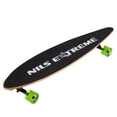 Longboard Nils Extreme - 103 x 25 Cm, Negru-verde Ultimate FactoryBikes