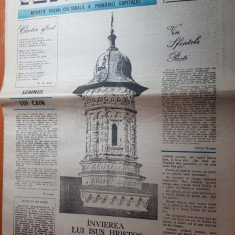 ziarul viata capitalei 12 aprilie 1990-nr. cu ocazia zilei de paste