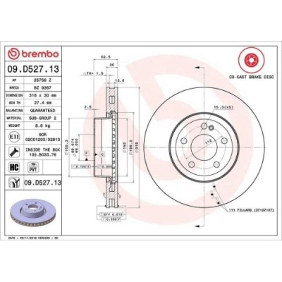Set disc frana Mercedes Clasa C (W205) 07.13-02.23, Clasa C Convertible (A205) 06.16-04.23, Clasa C Coupe (C205) 10.15-04.23, Clasa C T-Model (S205) foto