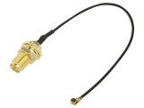 Cablu ONTECK IPEX-RP-SMA-500 0,5m IPEX MHF 1 la RP-SMA mamă unghi drept negru