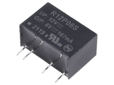 Convertor DC/DC 1W, 6V, 167mA foto