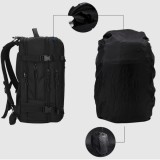 Rucsac pentru calatorii, universal extensibil, compartiment pentru laptop 15.6 inch, din material OXFORD rezistent la stropi, OZUKO OZ8983SBK Negru