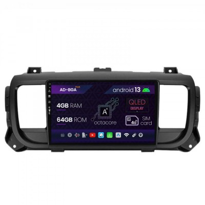 Navigatie Toyota Proace (2016+), Android 13, A-Octacore 4GB RAM + 64GB ROM, 9 Inch - AD-BGA9004+AD-BGRKIT065V2 foto