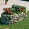 vidaXL Strat &icirc;nălțat gabion, 200x100x50 cm, fier galvanizat 152040