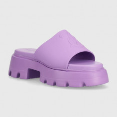 Juicy Couture papuci BABY TRACK femei, culoarea violet, cu platforma, JCFSAN222042