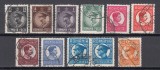 ROMANIA 1932 LP 96 REGELE CAROL II UZUALE FILIGRAN CC SERIE STAMPILATA VALOAREA 10 LEI PERECHE