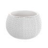 Ghiveci Decorativ Rotund Alb Prosperplast Splofy 23.9x16.1 cm, 2.3L, Plastic
