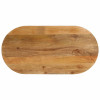 Blat de masa oval, 80x40x3,8 cm, lemn masiv de mango GartenMobel Dekor, vidaXL