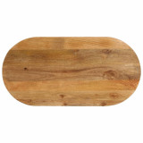 Blat de masa oval, 120x50x2,5 cm, lemn masiv de mango GartenMobel Dekor, vidaXL