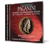 Nicol&ograve; Paganini - Complete violin concertos (Vol. 1) - Editura Quarta Massimo: violin and conductor Orchestra del Teatro Carlo Felice di Genova