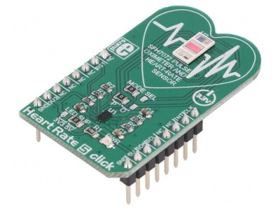 Heart Rate 5 Click - Senzor de Puls I2C AFE4404 SF7072 Placă Prototip foto