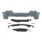 Set bara spate BMW Seria 5 (F10), 12.2009-08.2017, cu suport inferior, cu catadioptri, cu gauri senzori parcare; grunduit, de vopsit; type M-Tech; cu