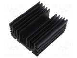 Radiator extrudat cu aripioare neagră FISCHER ELEKTRONIK 100x87x41 mm