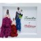 Tablou cu licheni in rama, Eventissimi, Personalizabil, Multicolor, Familie19 x 24 cm