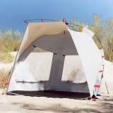 VidaXL Cort camping 2 persoane gri impermeabil setare rapidă
