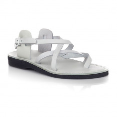 Sandale Piele Naturala Summer Albe