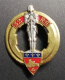 Insigna Regimentala Regiment 32 Artilerie Guilloche Franța Drago H 196