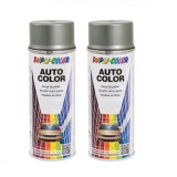 Pachet 2 x Vopsea spray auto Dacia gri verde primavara metalizata Dupli-Color 350 ml