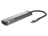 Hub USB NATEC HDMI, 2x USB A, USB C, 4K, Power Delivery 3.0, 5Gbps, gri