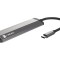 Hub USB NATEC HDMI, 2x USB A, USB C, 4K, Power Delivery 3.0, 5Gbps, gri