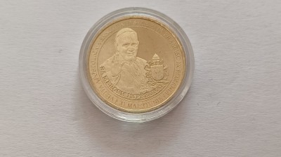 Romania -50 bani 2019- Vizita Apostolică Papa Francisc in Romania+capsula foto