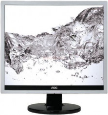 Monitor TN LED AOC 17inch e719sda, VGA, DVI-D, 5ms (Argintiu/Negru) foto