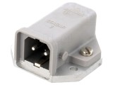 Conector dreptunghiular ST soclu tată 2 pini IP54