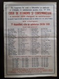 HST Afiș CEC 1980 Ploiești Rom&acirc;nia comunistă