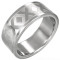 Verighetă din oțel inoxidabil cu model X, 8 mm - Marime inel: 65