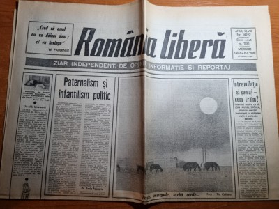 romania libera 8 august 1990 foto