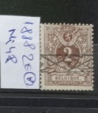 TS21 - Timbre serie Belgia 1882 Mi48, Stampilat